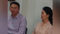 Basuki Tjahaya Purnama atau akrab disapa Ahok, berkunjung ke Rumah almarhum Nurcholish Madjid yang sekarang hanya ditinggali oleh istrinya.