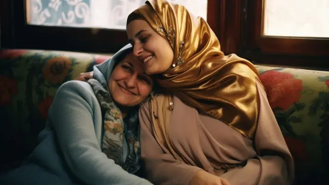 Ilustrasi Gamis untuk Usia 50-an (Credit: Freepik)