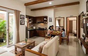 6 Desain Rumah Keluarga dengan Tiga Kamar Tidur dan Area Penyimpanan Tersembunyi