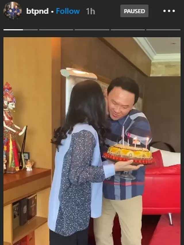 7 Momen Seru Ulang Tahun Ahok Ke-54, Bernyanyi Bersama Istri dan Anak