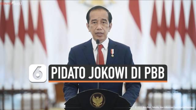 Presiden Joko Widodo sampaikan pidato secara virtual di Sidang Majelis Umum Perserikatan Bangsa-Bangsa (PBB) ke-76 hari Rabu malam (22/9) waktu New York, Amerika Serikat.