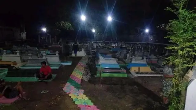 Unik, Kuburan Ini Sengaja Dicat Warna-Warni Biar Gak Takut