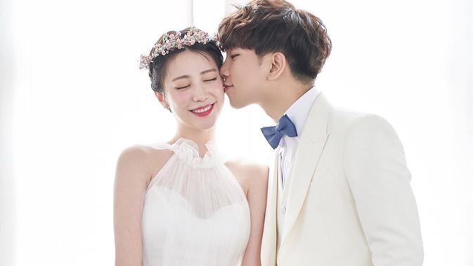 Pasangan artis Korea Selatan, G.O MBLAQ dan Choi Ye Seul gelar pernikahan dengan sederhana kemarin. (Sumber: Instagram/yeseul0104)