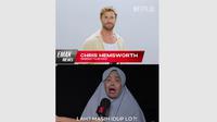 Viral Bu Sartika, Penemu Mayat Dalam Tong Jadi Bintang Iklan Netflix Bareng Chris Hemsworth (Tangkapan Layar Instagram/netflixid)