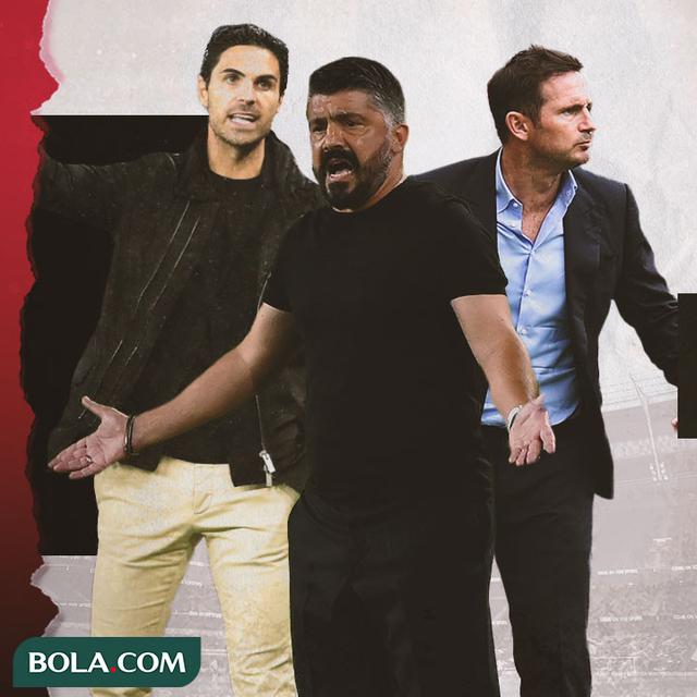Mikel Arteta, Gennaro Gattuso dan Frank Lampard