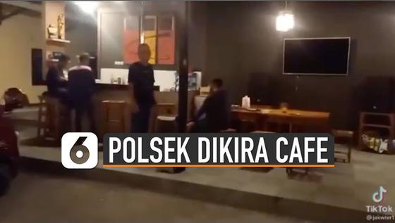 VIDEO: Kocak, Wanita Tersesat di Kantor Polisi Gara-Gara Lampu
