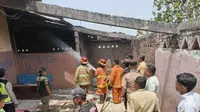 SMP Negeri 1 Undaan Kudus terbakar