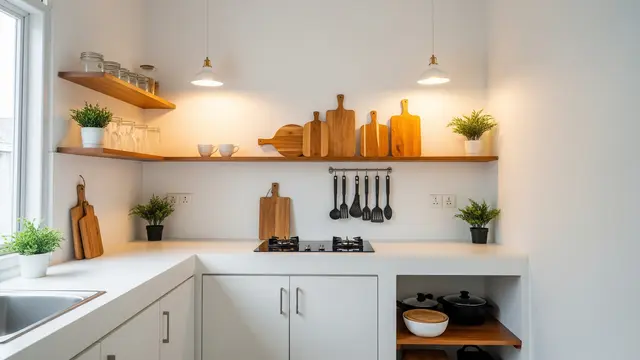 Desain Dapur Gaya Japandi untuk Ruang Kecil dengan Anggaran Rp10 Juta /Ilustrasi gambar AI