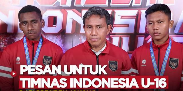 VIDEO: Pesan dan Bentuk Dukungan Presiden Jokowi untuk Timnas Indonesia U-16