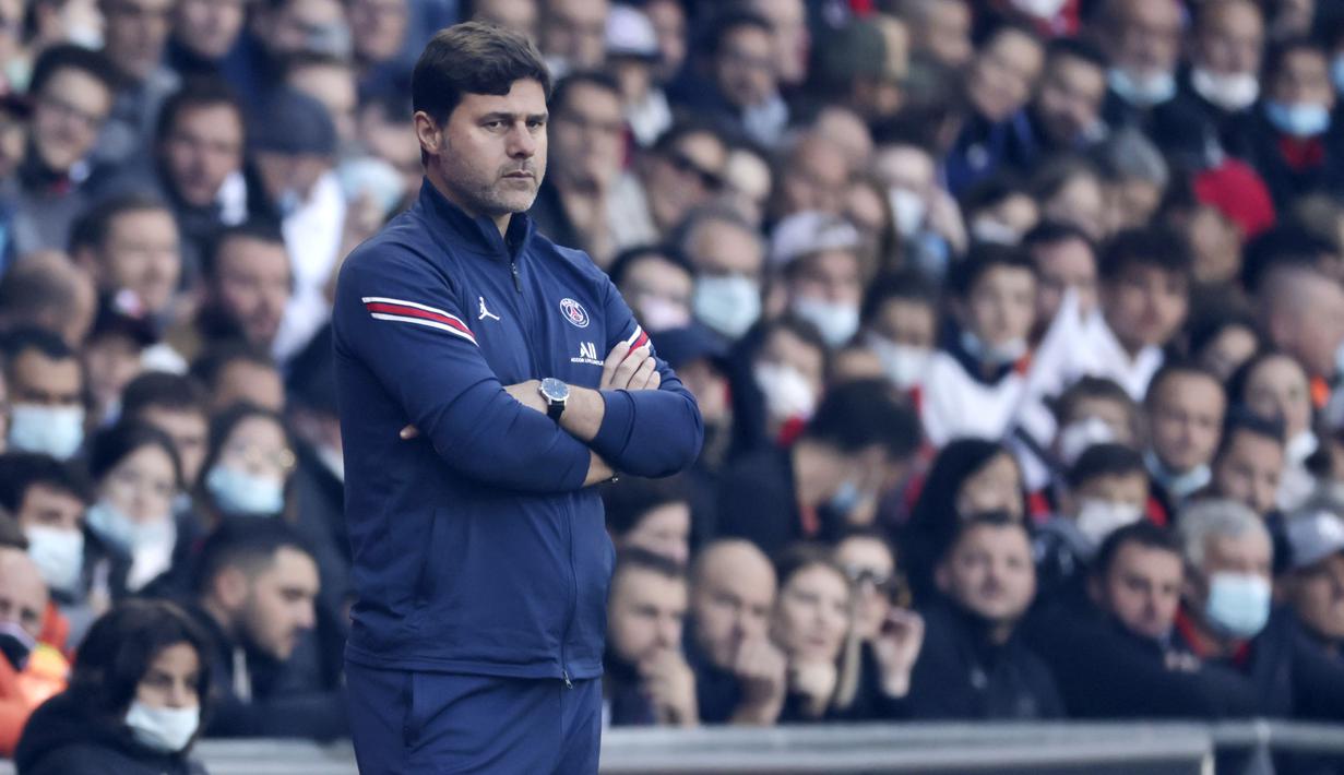 Kekalahan ini membuat rekor sempurna PSG tercoreng. Sebelumnya, PSG selalu memetik kemenangan pada delapan laga di Liga Perancis. (AP/Jeremias Gonzales)