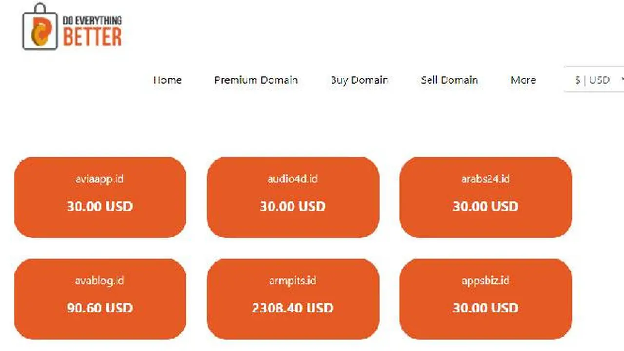 Marketplace Jual Beli Domain Cantik, Domain.id. Dok: PANDI
