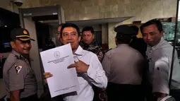 Yuddy mengaku datang ke KPK untuk melaporkan harta kekayaannya selaku penyelenggara negara, Jakarta,  Rabu (5/11/2014) (Liputan6.com/Miftahul Hayat)