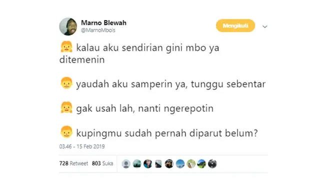 Cuitan cewek labil