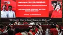 Suasana workshop tentang peta rawan bencana Indonesia di Kantor DPP PDIP, Jakarta, Kamis (13/12). Workshop ini bertema 'Antisipasi Dini Terhadap Wilayah Rawan Bencana'. (Liputan6.com/Faizal Fanani)