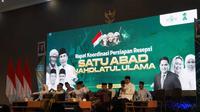 Pengurus Besar Nahdlatul Ulama  (PBNU) menggelar sosialisasi resepsi 1 abad NU di Asrama Haji Sukolilo, Surabaya, Selasa (15/11/2022). (Foto: NU Online)