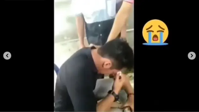 pria menangis usai hadiri pernikahan mantan (foto: @smart.gram)