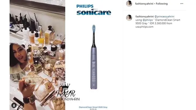 Selain Sikat Gigi, 5 Fashion Item Syahrini Ini Ditaksir Miliki Harga Fantastis