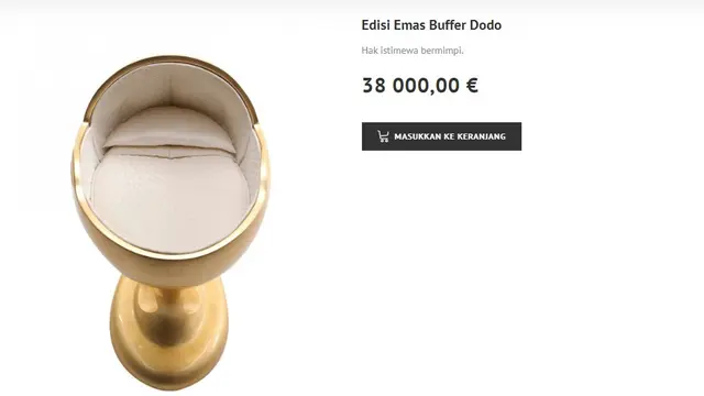 6 Perlengkapan Bayi Berlapis Emas, Harga Empeng Ditaksir Rp 1,7 Miliar