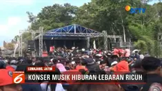 Kericuhan terjadi sejak awal konser di gelar.