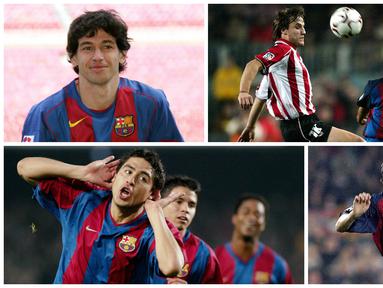 Edgar Davids, Demetrio Albertini, Jari Litmanen, dan Juan Roman Riquelme adalah beberapa nama tenar yang kurang bersinar saat memperkuat Barcelona sehingga terlupakan oleh publik. (AFP-weloba.com)