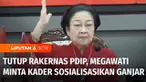 Rakernas ketiga PDI Perjuangan resmi ditutup. Ketua Umum Megawati Soekarnoputri meminta seluruh kader PDI Perjuangan, menjadi juru kampanye untuk bakal capres Ganjar Pranowo.