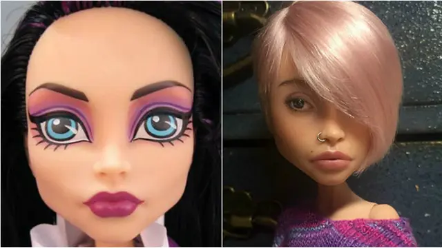 Setelah modifikasi, boneka-boneka Barbie ini berubah menjadi lebih cantik dan terlihat jauh berbeda dari bentuk aslinya.