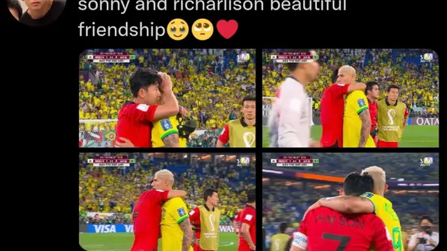 Pertemanan Son Heung Min dan Richarlison