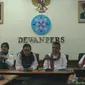 Partai Demokrat melapor ke Dewan Pers (Liputan6.com/Ika Defianti)