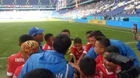 Wakil Indonesia, FOSSBI Rajawali Muda di Danone Nations Cup (Liputan6.com / Jonathan Pandapotan)