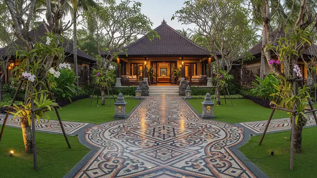 Ide Jalan Setapak Bergaya Resort/AI Generated