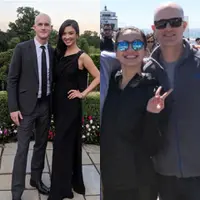 Tampilan Raline Shah saat Foto Bersama Brian Armstrong. [@ralineshah]