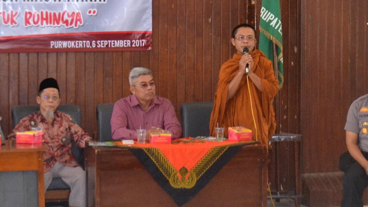 Pemuka Agama Buddha Banyumas Kutuk Tragedi Kemanusiaan Rohingya