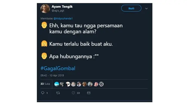 Drama Netizen Soal 'Gagal Gombal'