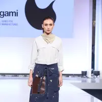 Tategami di Jakarta Fashion Week 2019 (Fimela.com/Nurwahyunan)