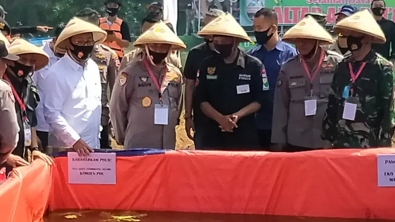 TNI-Polri Manfaatkan Lahar Tidur di Kota Tangerang