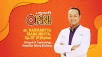 dr. Harmantya Mahadhipta, Sp.OT (K)Spine merupakan dokter spesialis
Ortopedi & Traumatologi, Konsultan Tulang Belakang.