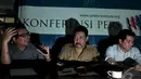 Setara Institute menyebut penokohan SBY sebagai bapak demokrasi telah berubah menjadi bapak antidemokrasi karena ulah SBY dan partainya di ujung jabatannya, Jakarta, Senin (13/10/2014) (Liputan6.com/Johan Tallo)