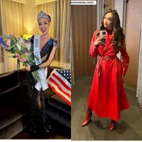 Tampilan terbaru Miss USA R'Bonney Gabriel, credit: @rbonneynola
