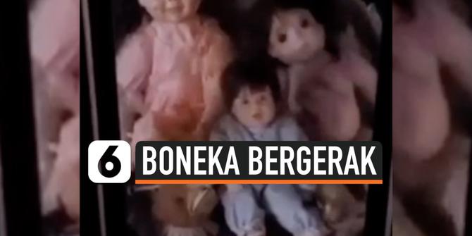 VIDEO: Terekam Boneka Bergerak Sendiri dalam Lemari Kaca