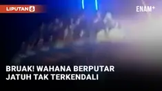 Horor! Wahana Berputar Hilang Kendali dan Hantam Tanah