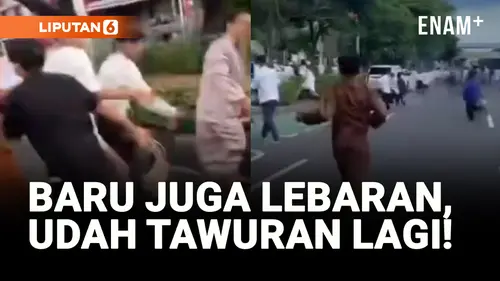  Baru Kelar Sholat Idul Fitri, 2 Kelompok Warga Terlibat Tawuran
