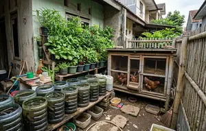 Halaman Belakang Rumah Sempit Bisa Panen Ikan, Telur, dan Sayur Sekaligus, Begini Caranya