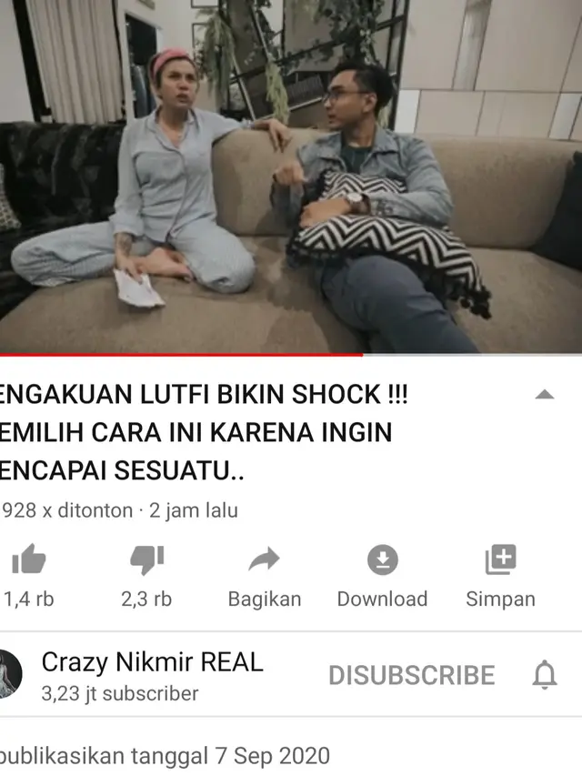 Unggahan Nikita Mirzani. (Foto: YouTube Crazy Nikmir Real)