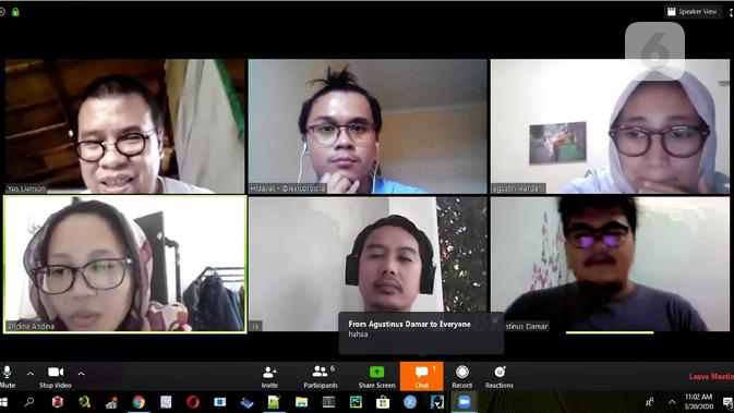 Menjajal Zoom, Aplikasi Alternatif Google Hangouts dan Skype. Liputan6.com/Mochamad Wahyu Hidayat