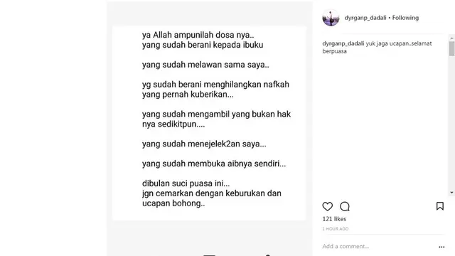 Dyrga Dadali (Foto: Instagram)