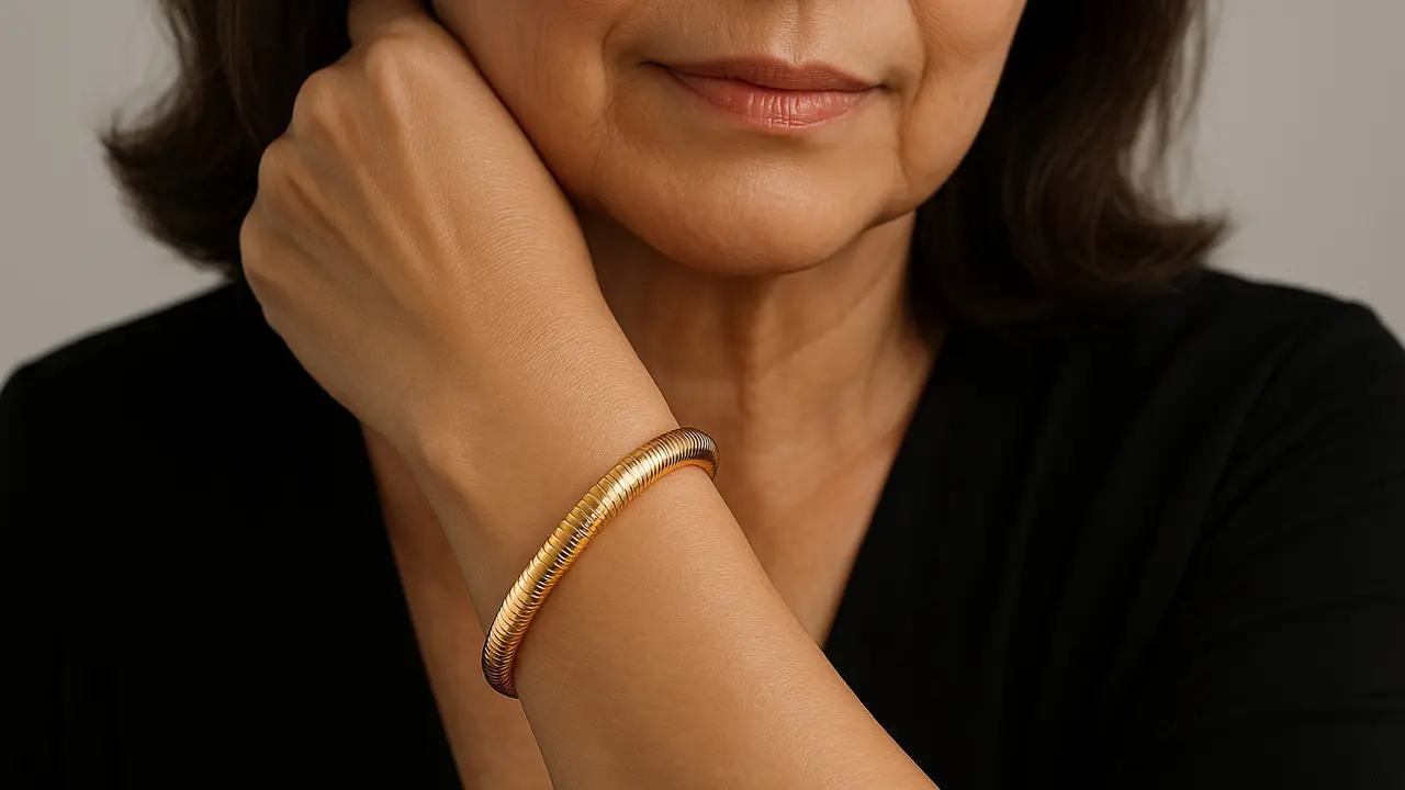 7 Model Gelang 50 Gram Rantai Emas untuk Ibu-ibu 40 Tahun ke Atas, Mewah dan Tetap Anggun