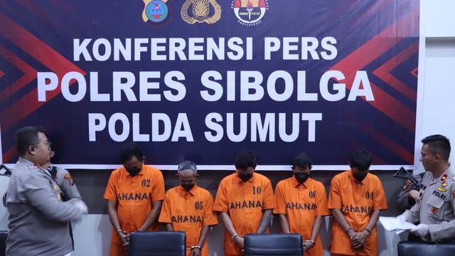 Lima Penganiaya Mahasiswa di Masjid Agung Sibolga