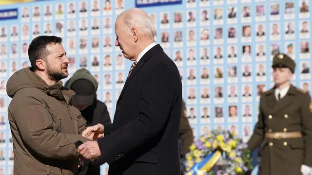 Presiden Amerika Serikat Joe Biden Kunjungi Ukraina