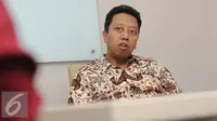 Ketua Umum DPP Partai Persatuan Pembangunan (PPP), Muhammad Romahurmuziy saat mengunjungi kantor Kantor Liputan6.com (Liputan6.com/Helmi Fitriansyah)