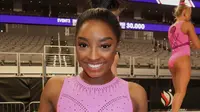Olympic gymnast Simone Biles revealed a "near-death" health experience raised uncertainty about her participation in the 2028 Los Angeles Olympics. (Photo: Simone Biles on X)